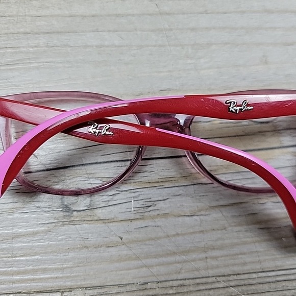 Ray-Ban Kids  RB1586 3777 Eyeglasses Clear Pink Red‎ 47-16-130 FRAMES ONLY - Picture 10 of 12